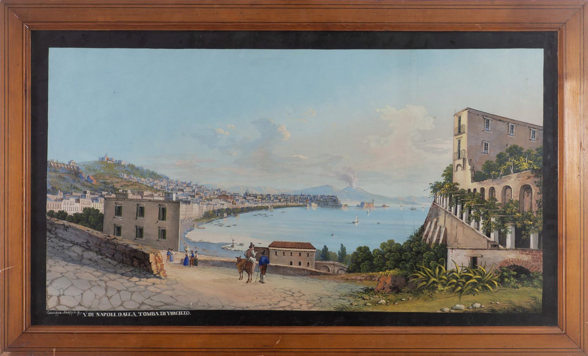 Giuseppe Scoppa (1856-1940), "V. Di Napoli Dalla Tomba Di Virgilio" - Bild 2 aus 4
