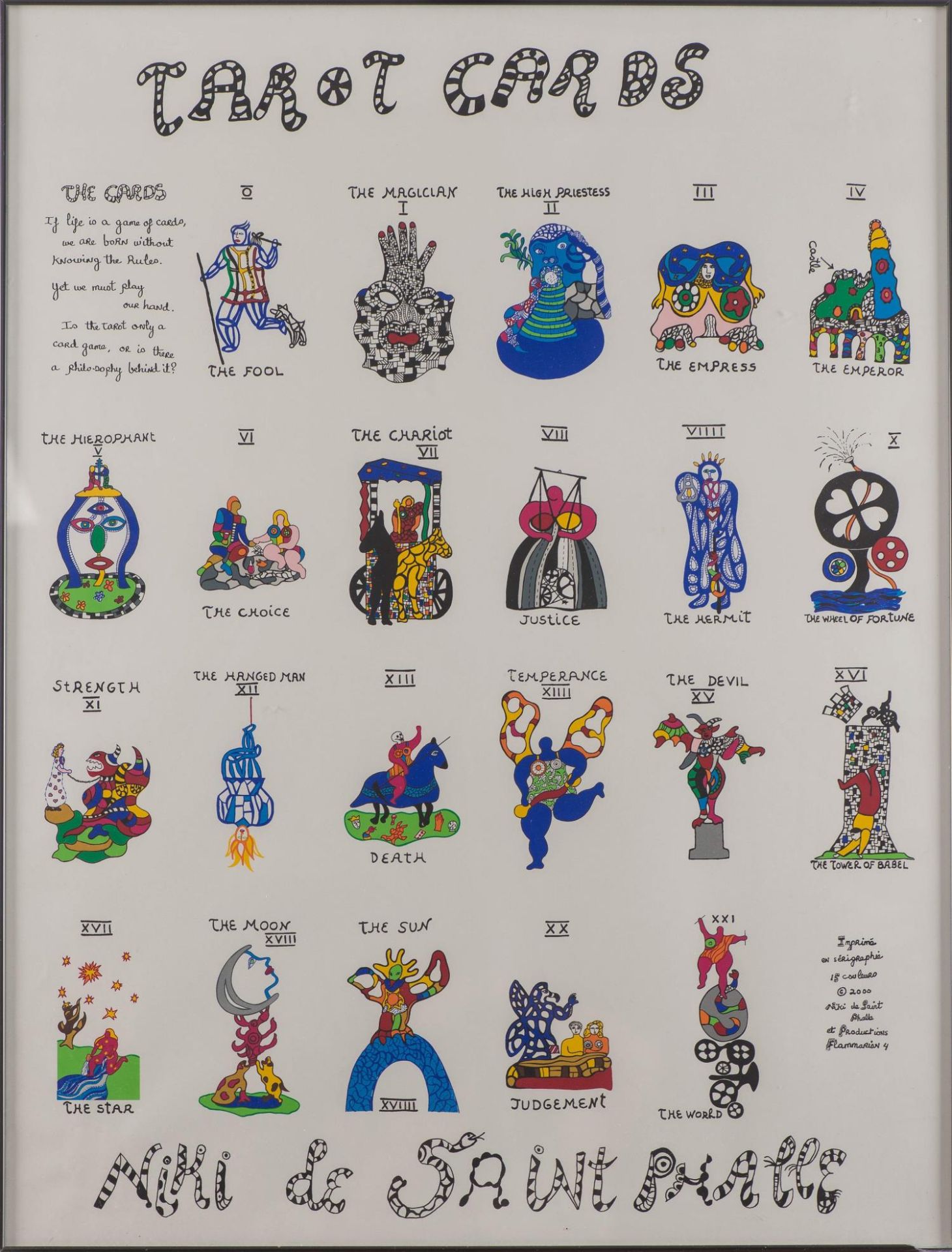 Niki de Saint Phalle (1930-2002), "Tarot cards"