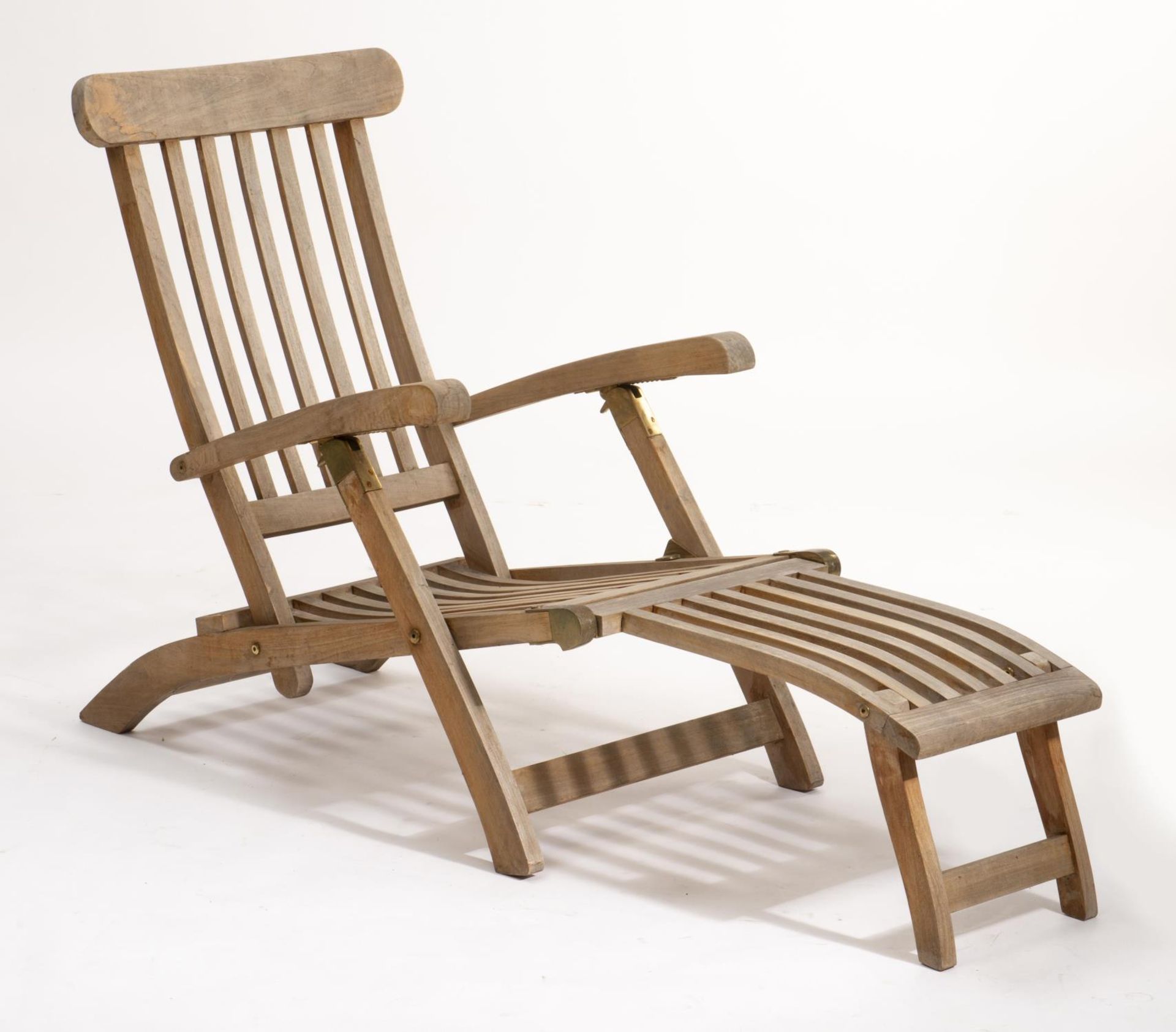 Deux chaises longues en bois de teck - Bild 2 aus 6