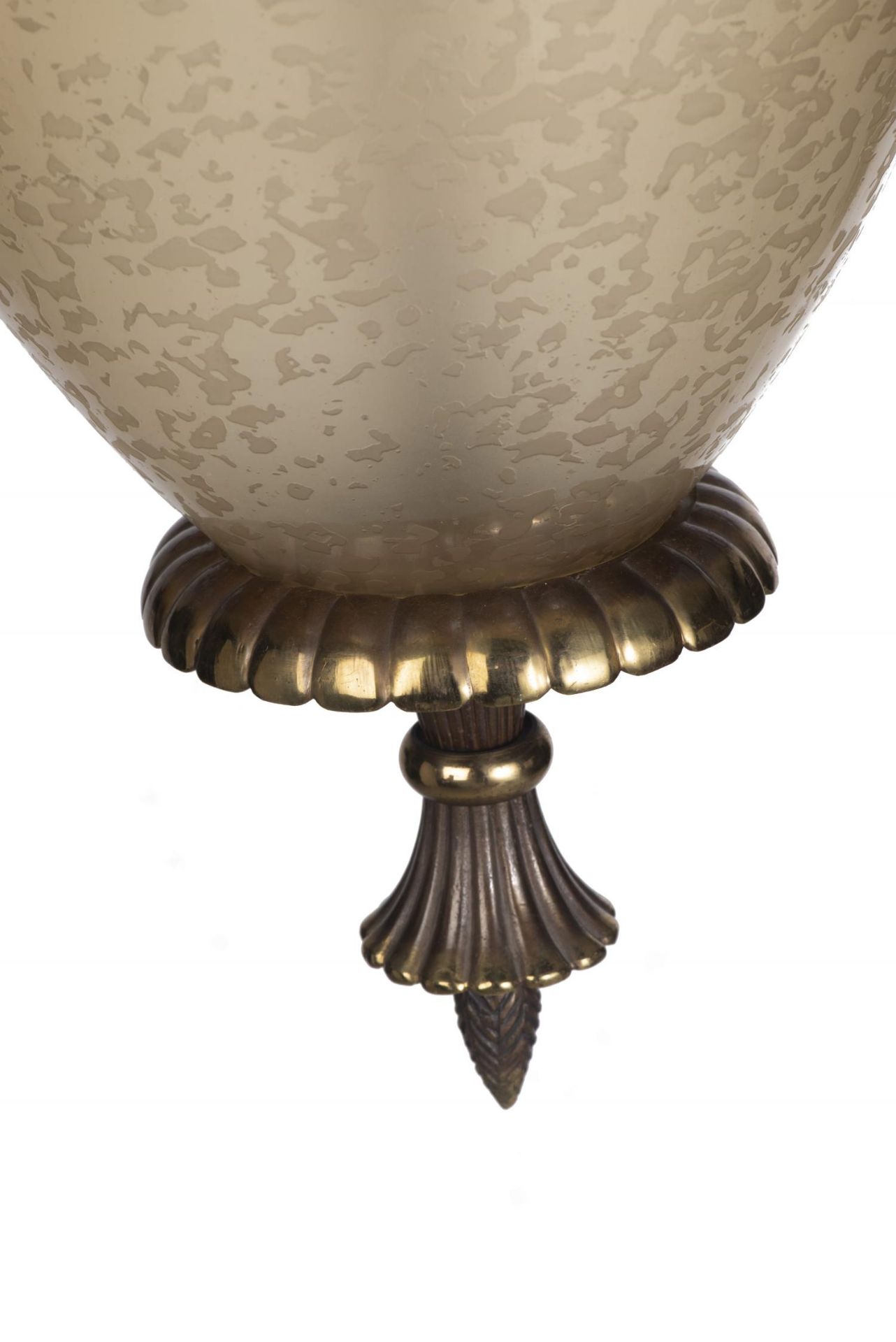 Lanterne en bronze et verre - Bild 2 aus 4