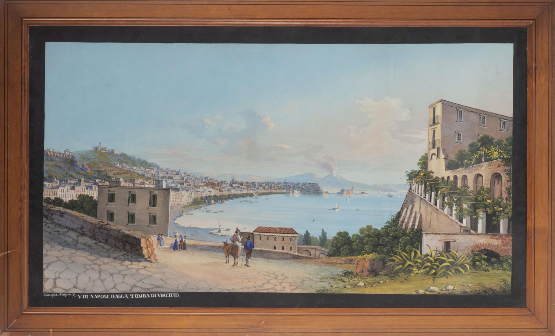 Giuseppe Scoppa (1856-1940), "V. Di Napoli Dalla Tomba Di Virgilio" - Bild 3 aus 4
