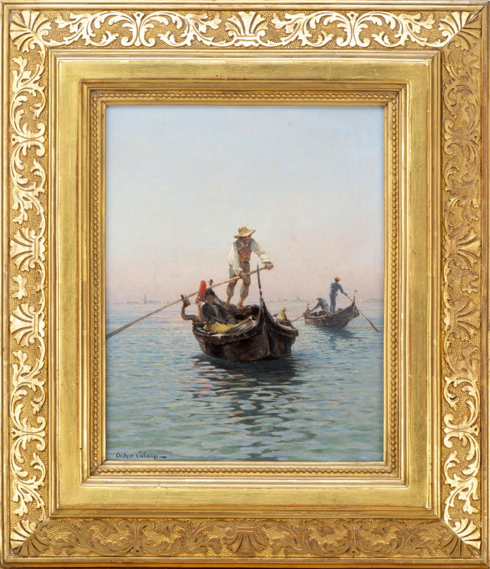 Arthur Calame (1843-1919), "En pleine lagune - Venise" - Bild 2 aus 5