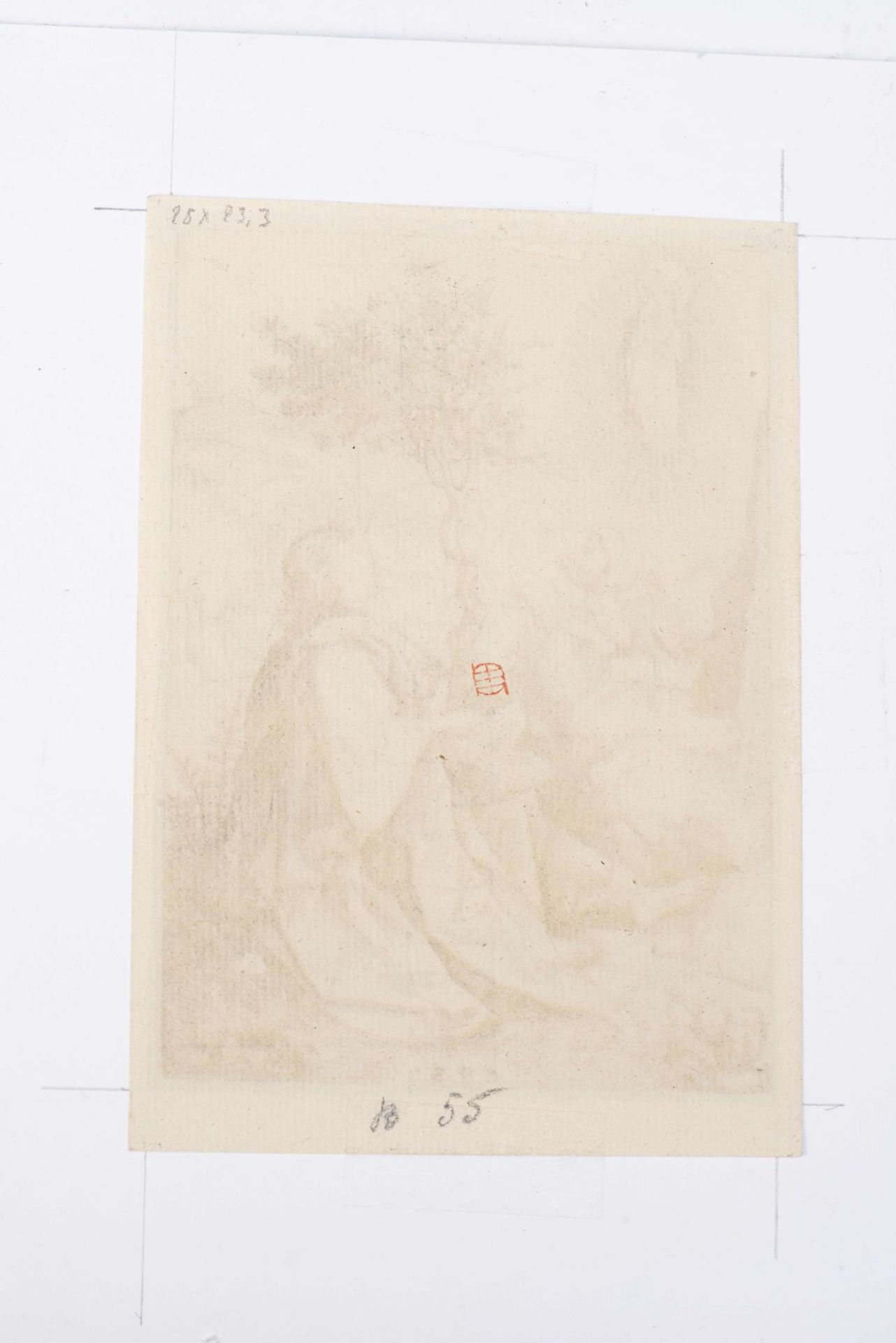 Martin Schongauer (1430/50-1491), "Christ au mont des Oliviers" & "St. John à Patmos" - Bild 7 aus 7