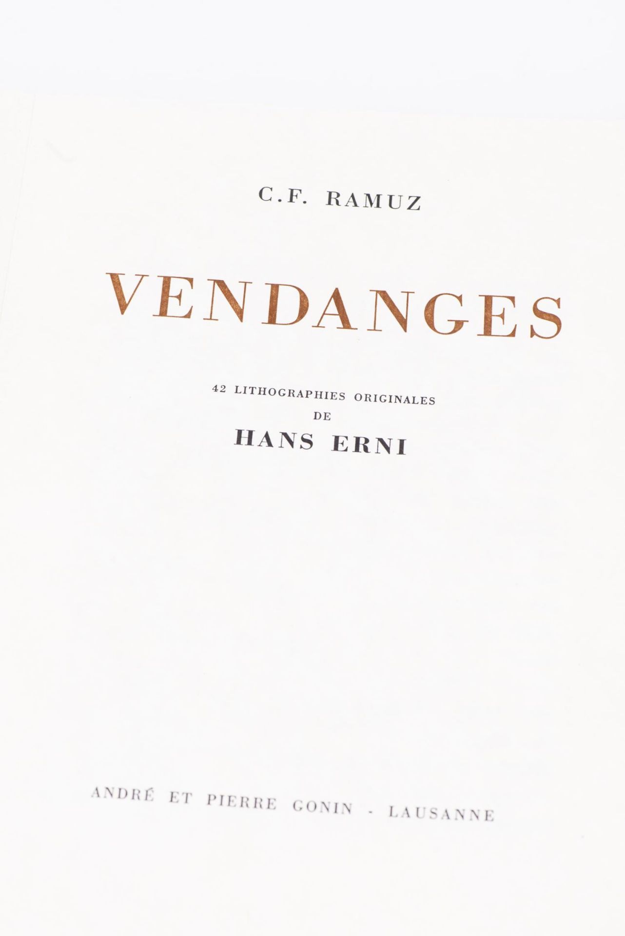 C.F Ramuz, "Vendanges" - Bild 3 aus 3