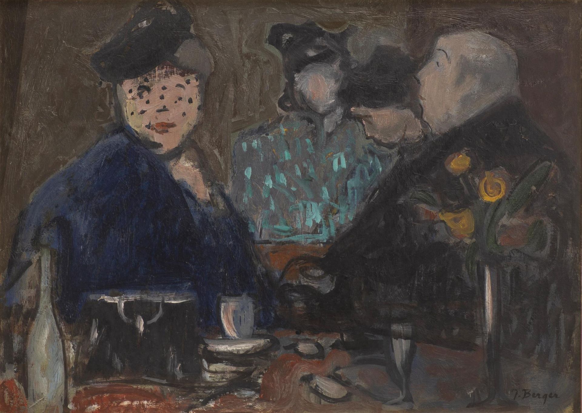 Jacques Berger (1902-1977), "Au bistrot"