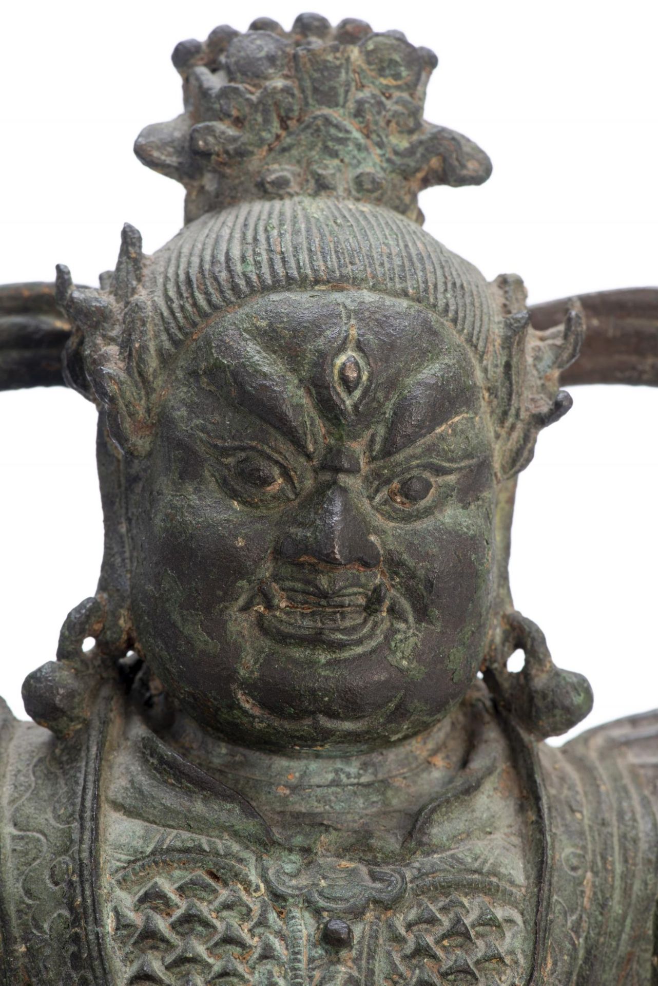 Statue d'un gardien de temple Guandi 關帝 - Bild 4 aus 6