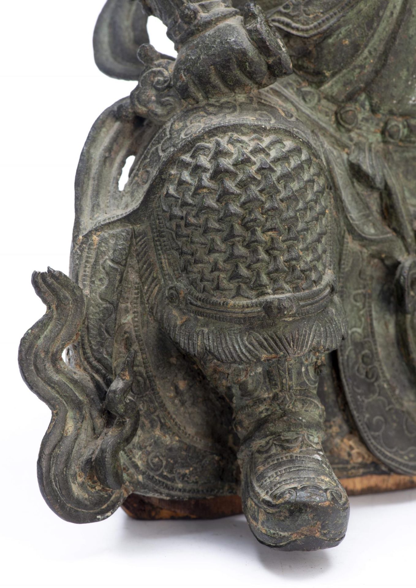 Statue d'un gardien de temple Guandi 關帝 - Bild 5 aus 6