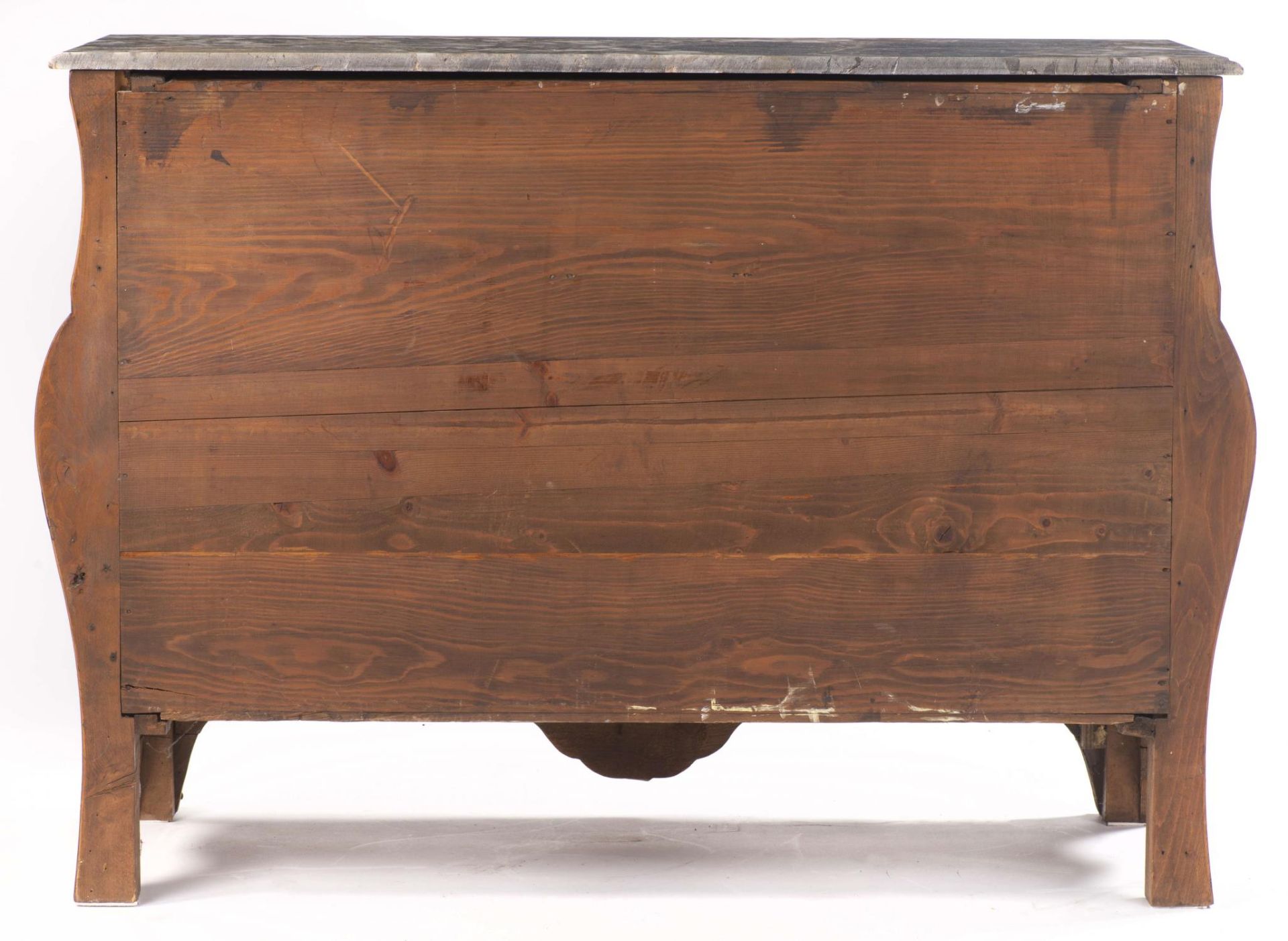 Commode tombeau de style Louis XIV-Régence à 4 tiroirs - Bild 7 aus 7