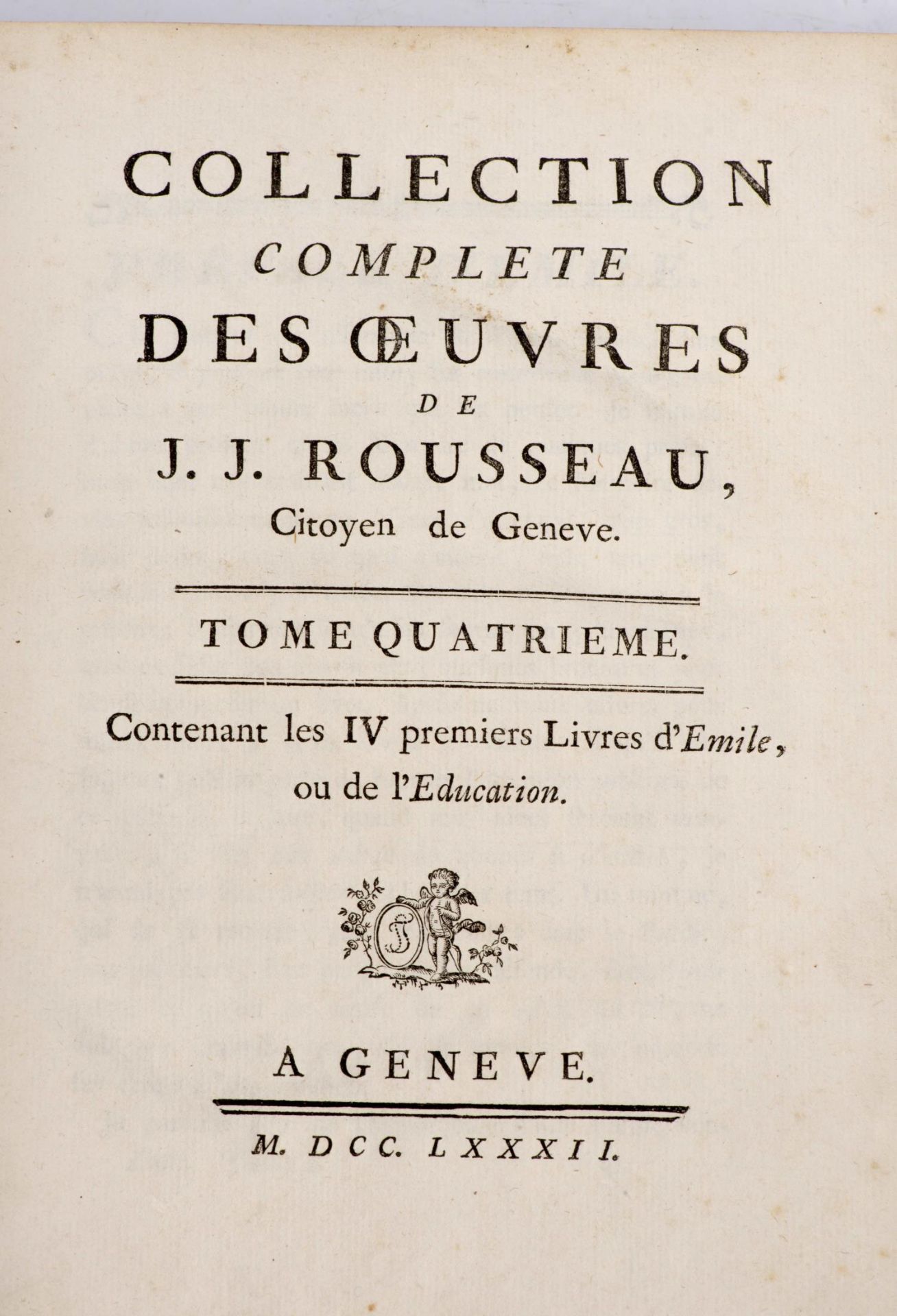 Quatre tomes de la Collection complète des œuvres de J. J. Rousseau - Bild 5 aus 5