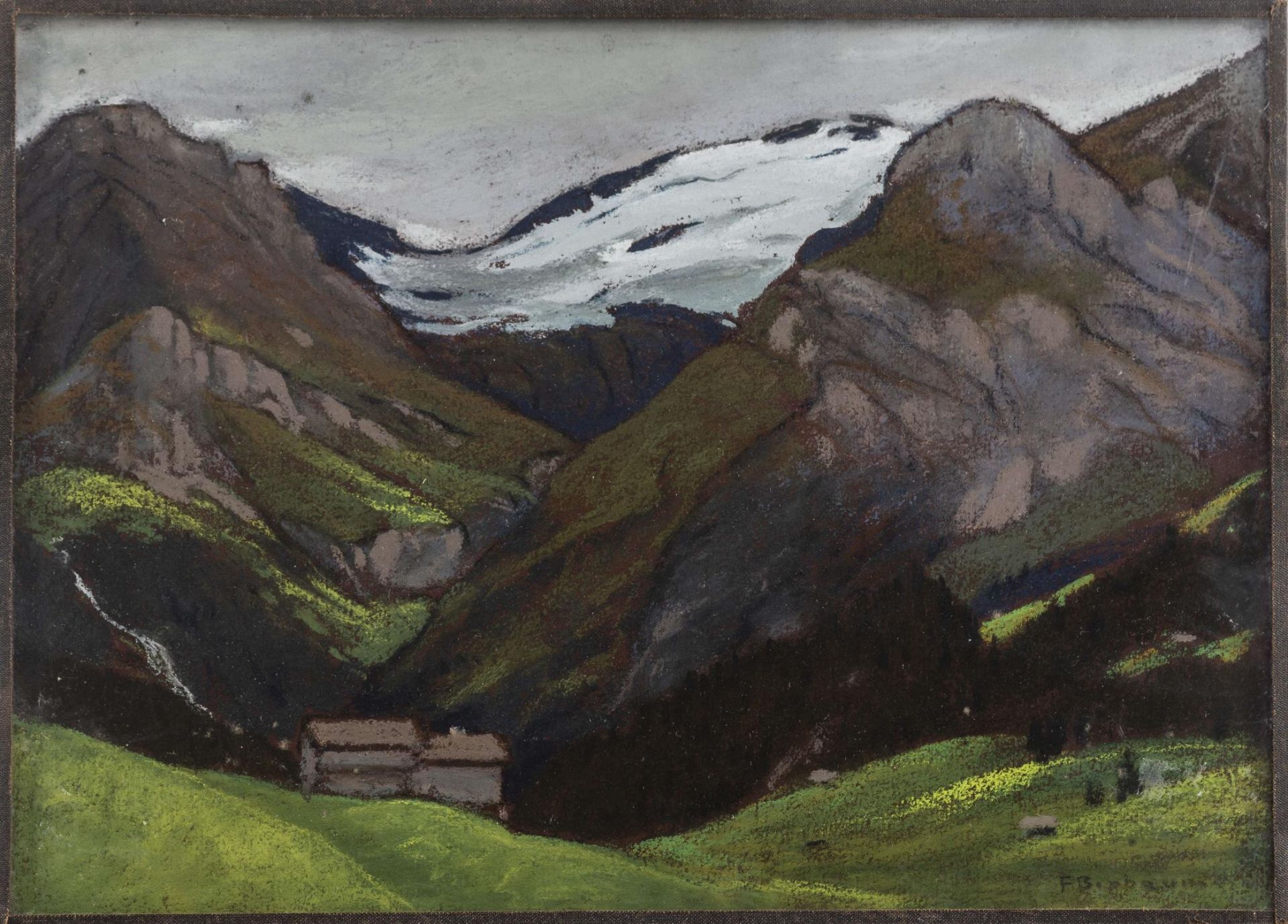 François Birbaum (1872-1947), "Paysage alpin avec neige" - Bild 2 aus 4