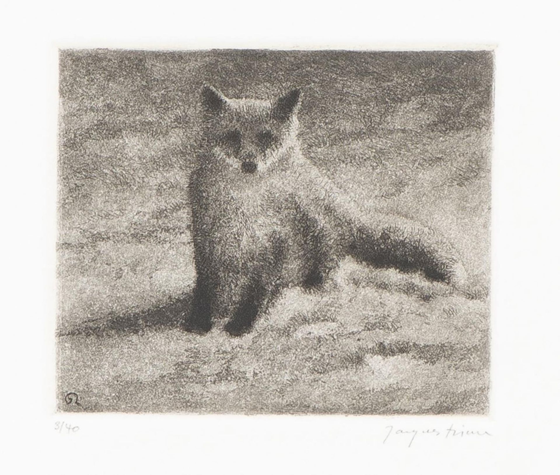 Jacques Rime (né en 1951), "Le renard", "Mésange dans la neige" et "Ours et renards" - Bild 10 aus 12