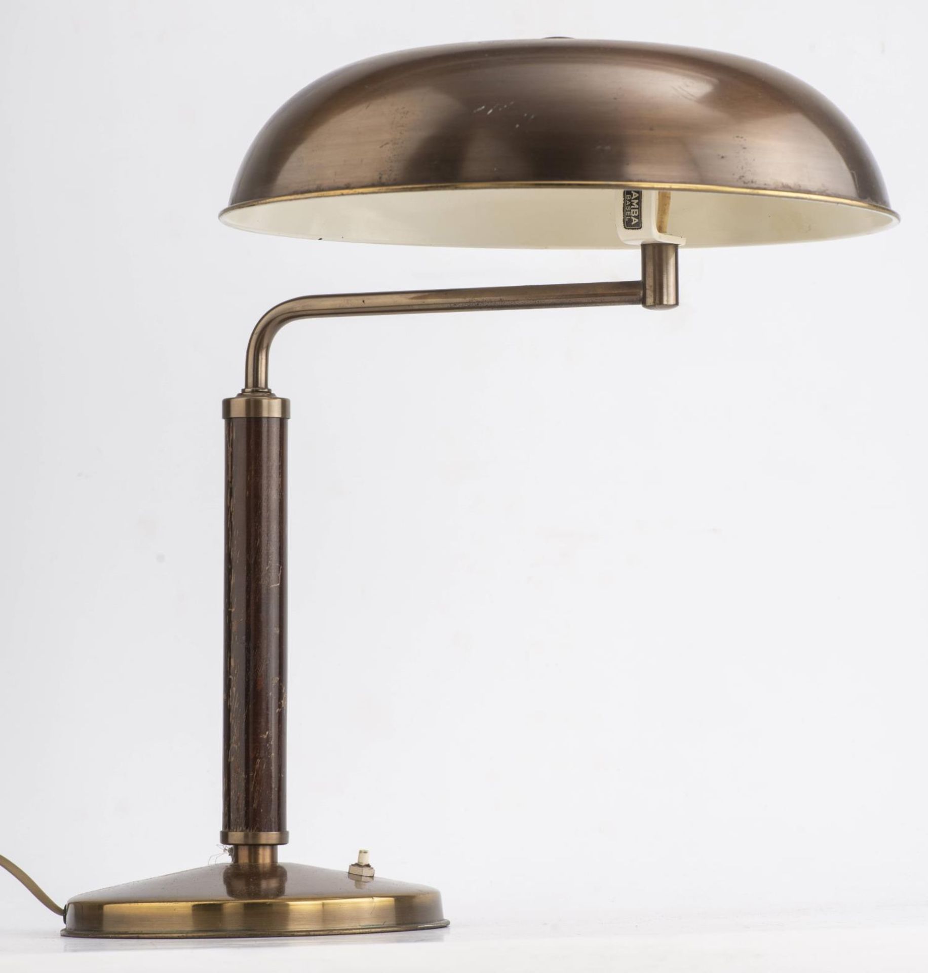 Alfred Müller, lampe amovible "Quick 1500" finition en laiton