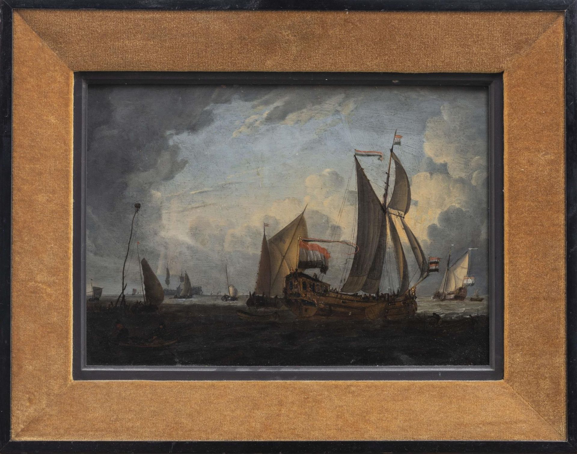 Ecole hollandaise XVII-XVIIIe, « Navires hollandais » - Bild 5 aus 11