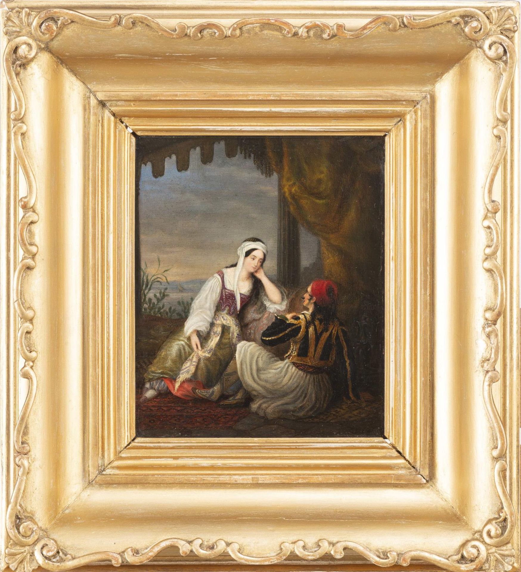Jean Chrétien Valois (1809-1894), "Scène galante dans une alcôve" - Bild 2 aus 4