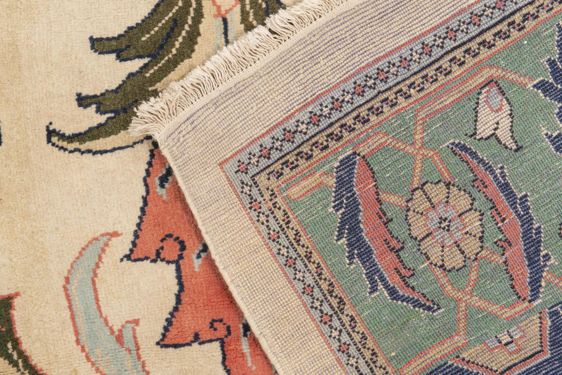 Tapis moderne d'Iran Meschk-Abade en laine à motif central hérati - Bild 4 aus 4