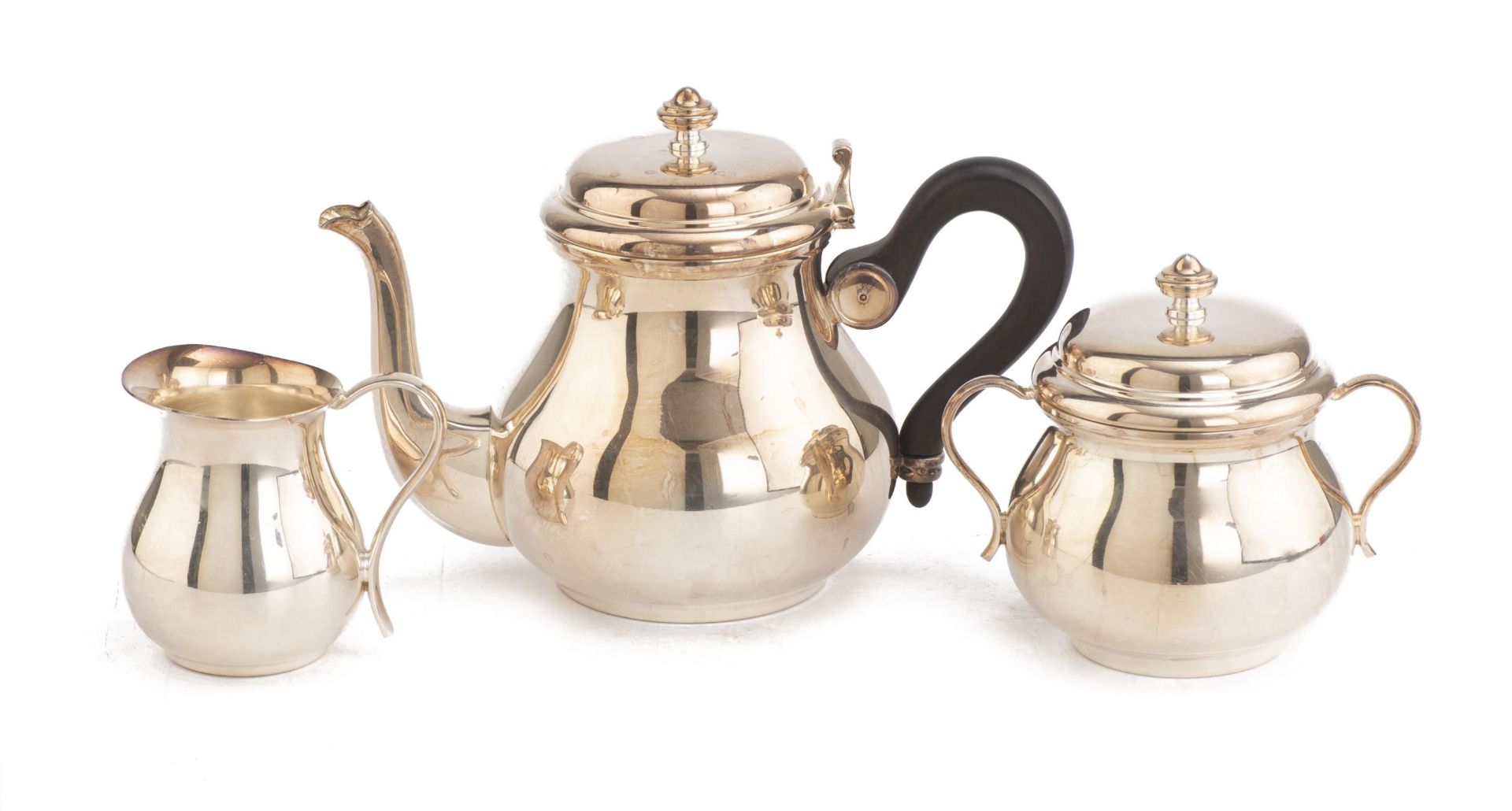 Service à thé en Christofle de la collection Gallia