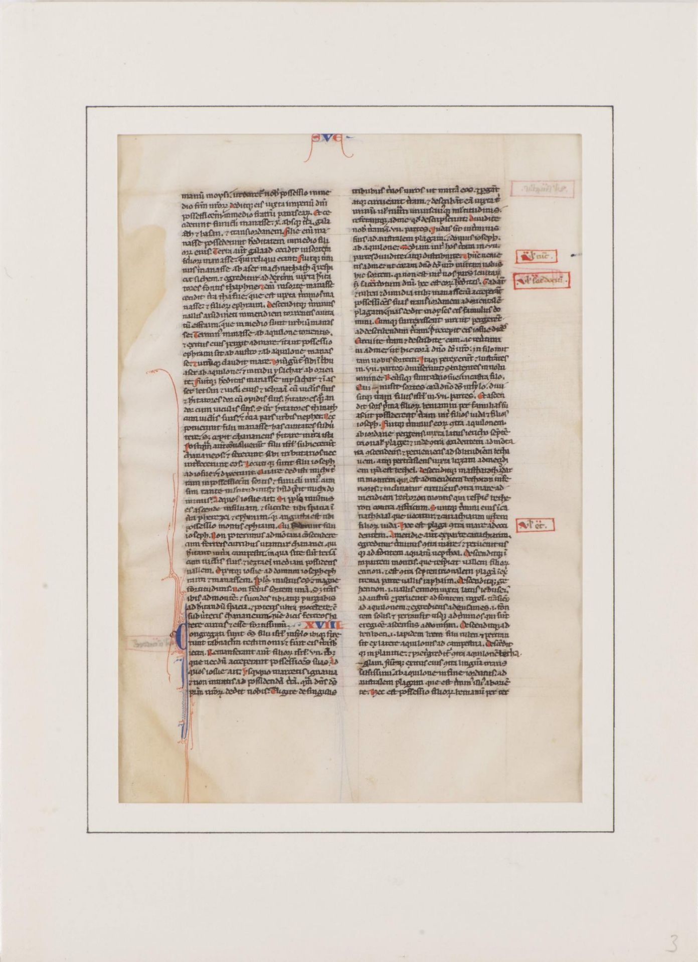 4 pages de la Biblia Latina, Nord de la France c. 1300 - Bild 3 aus 6