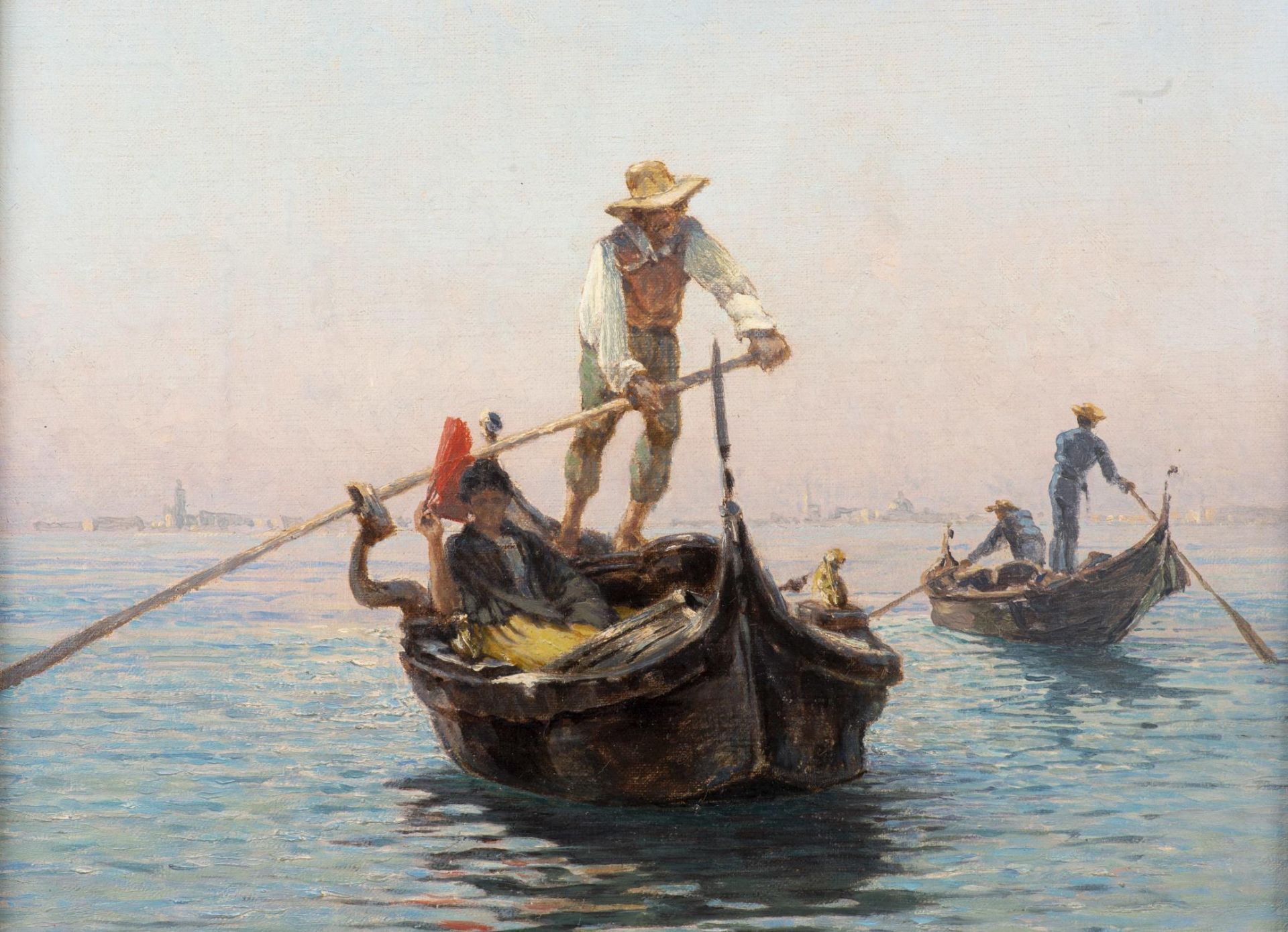 Arthur Calame (1843-1919), "En pleine lagune - Venise" - Bild 4 aus 5