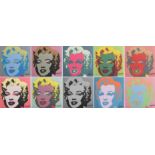 Andy Warhol (1928-1987) d'après, série des 10 "Marilyn" - Andy Warhol (1928-1987) [...]