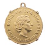Médaille commémorative de 1959 en or .900. Holland Bolwerk der Vrjheid 1959, [...]