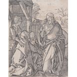 Albrecht Dürer (1471 - 1528) "Christ prenant le congé de sa mère" tirage tardif - [...]