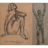 Charles L'Eplattenier (1874-1946), deux dessins préparatoires - Charles [...]