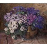 Frans Oerder (1867-1944), "Bouquet de fleurs et cuivre" - Frans Oerder (1867-1944), [...]