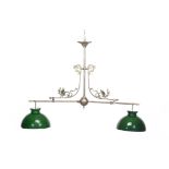 Lustre ou suspension de billard en laiton à 2 bras de lumière - Lustre ou [...]