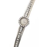 Montre-bracelet de dame mécanique Jaeger-LeCoultre en or blanc .750 et diamants - [...]