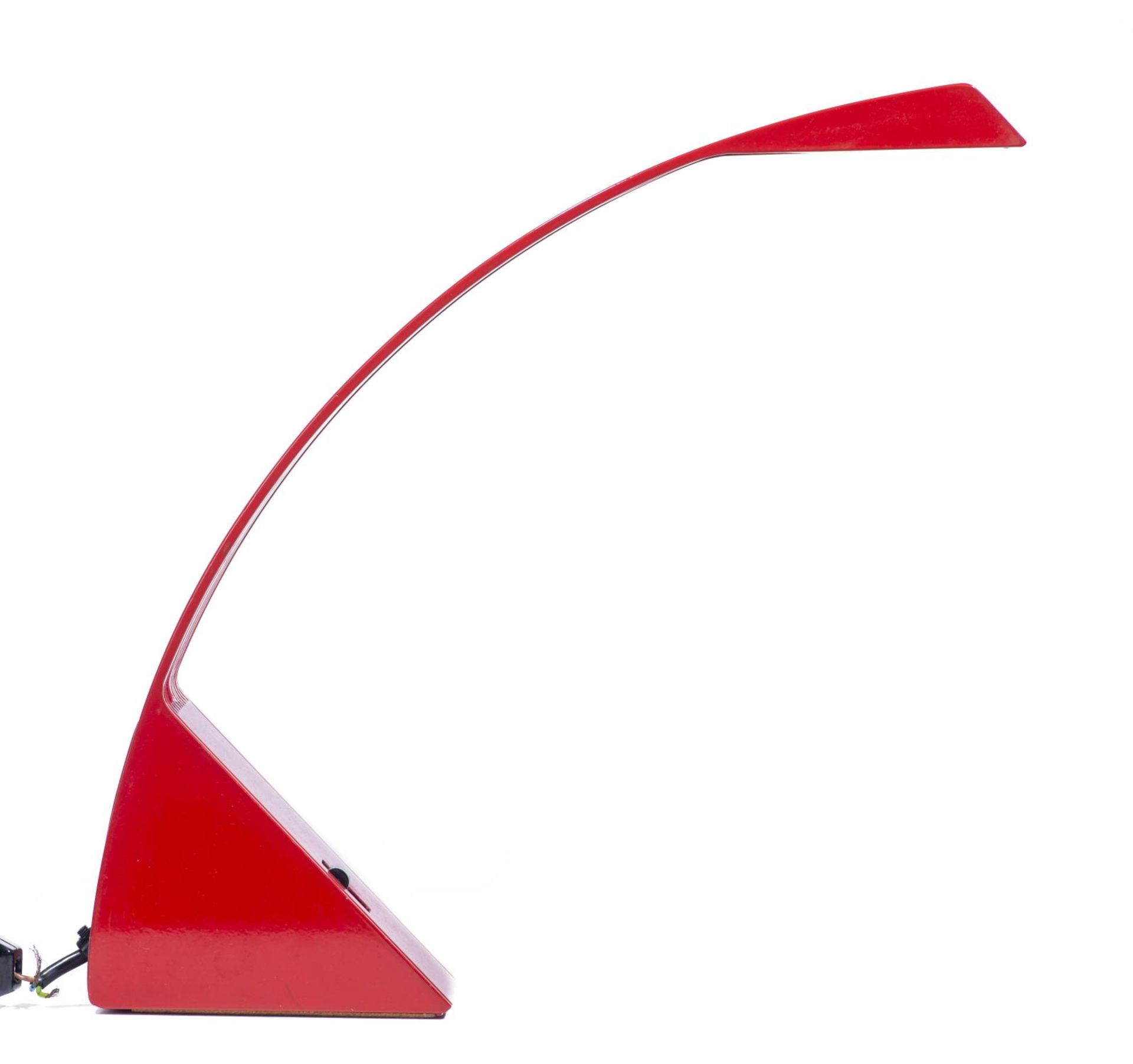 Marco Zotta (né en 1945), lampe de table en métal laqué rouge "Arcobaleno" - Marco [...] - Bild 2 aus 6