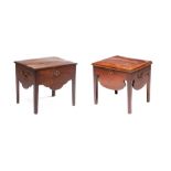 Paire de petites tables de nuit en acajou Georges II - Paire de petites tables de [...]