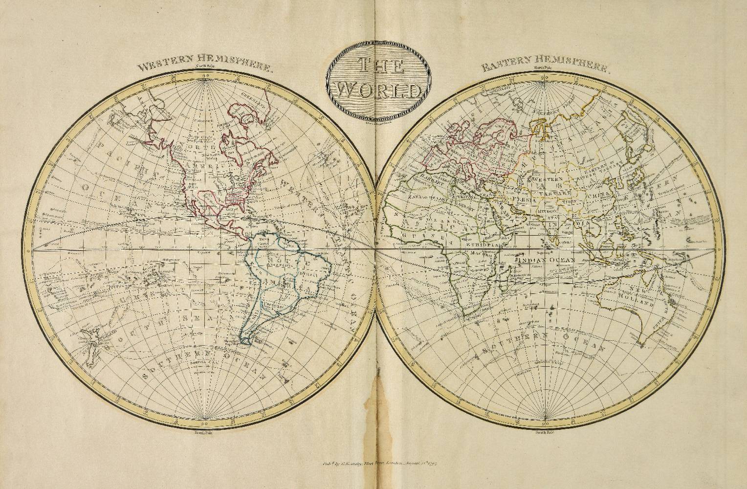 Cruttwell (Clement). Atlas to Cruttwell's Gazetteer, circa 1797, lacking title page, index page with