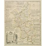 Bowen (Emanuel). An accurate map of Hartford Shire divided into hundreds [and] An accurate map of