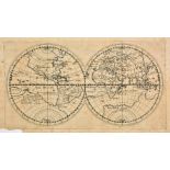 World. Gerritsz (Hessel), Untitled hemispherical map of the world, Amsterdam, [1612], uncoloured