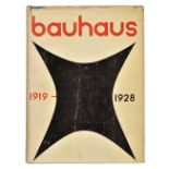 Gropius (Walter & Ise & Bayer, Herbert). Bauhaus 1919-1928, 2nd printing, Boston, 1952, black and