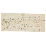 *Historical Autographs. A group of 22 historical autographs and documents, various dates,