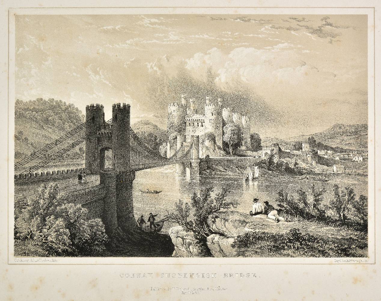 Pickering (George). Picturesque Sketches in Conway, 1st edition, Chester: T. Catherall, and sold