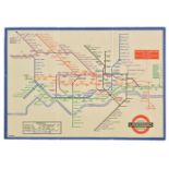 Underground map. Beck (H. C.), Underground Railways of London, [1934], photolithographic map, old