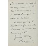*Kitchener (Horatio Herbert, 1st Earl, 1850-1916). Two Autograph Letters Signed ('Kitchener'),
