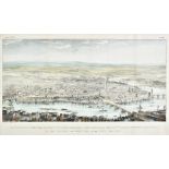 *London. Schulthess (Fr., publishers), Panoramic view of the River Thames exhibiting the route and