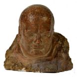 *Churchill (Winston Spencer, 1874-1965). A plaster maquette for Head of Sir Winston Churchill [?by