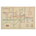 Underground map. Beck (H. C.), Railways Diagram of Lines, 1951, Underground Diagram of Lines and