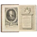 Locke (John). Works, 3rd edition, for Arthur Bettesworth [and others], 1727, engraved portrait