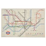 Underground map. Garbutt (Paul E. & Hutchinson Harold F.), Diagram of Lines and Station Index, 1963,