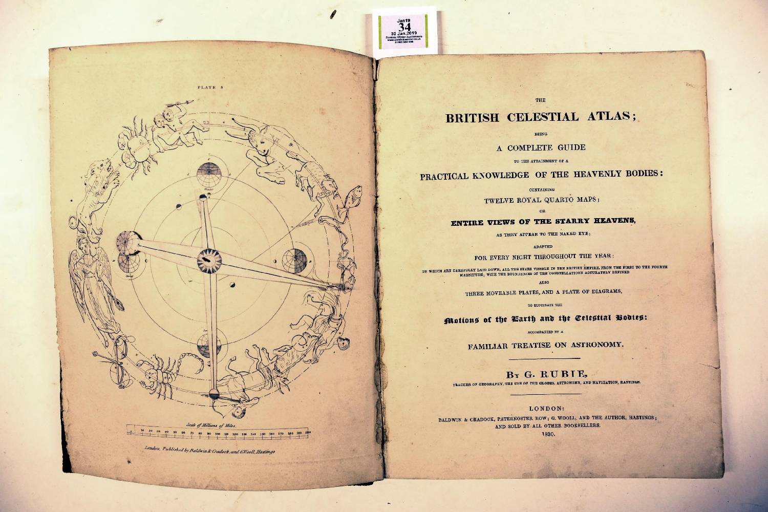 Rubie (G.). The British Celestial Atlas; being a Complete Guide to the Attainment of a Practical - Image 5 of 8