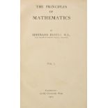 Russell (Bertrand). The Principles of Mathematics, volume 1 (all published), 1st edition, Cambridge,