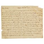 *East India Company. Autograph letter signed from Charles Cornwallis, 1st Marquess Cornwallis (