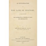 Boole (George). An Investigation of the Laws of Thought, on which are founded the Mathematical