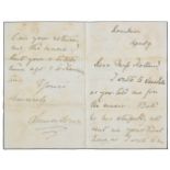 *Louise Caroline Alberta (1848-1939, Princess Louise, Duchess of Argyll). A series of 20 Autograph