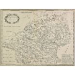 Hertfordshire. A collection of 15 county maps, 17th-19th century, engraved and lithographic maps,